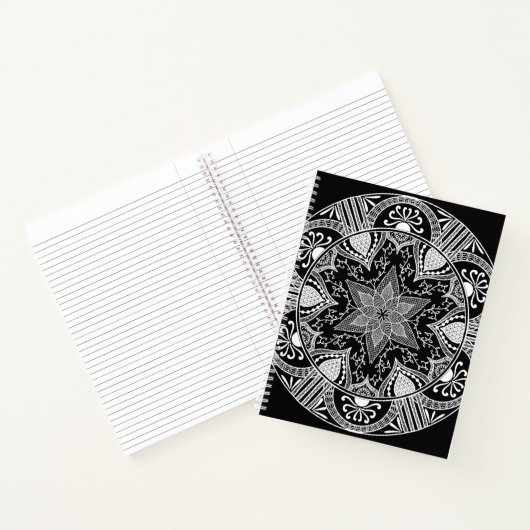 Raven Mandala Notitieboek (Binnen)