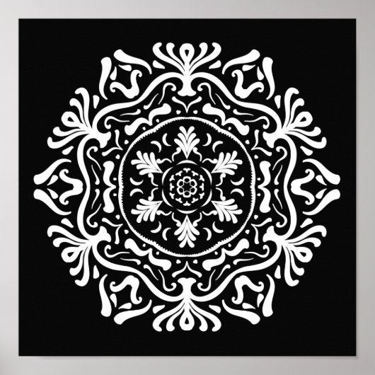 Raven Mandala Poster (Voorkant)