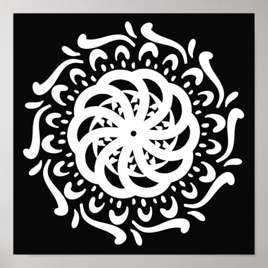 Raven Mandala Poster (Voorkant)