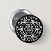 Raven Mandala Ronde Button 5,7 Cm (Voorkant /achterkant)