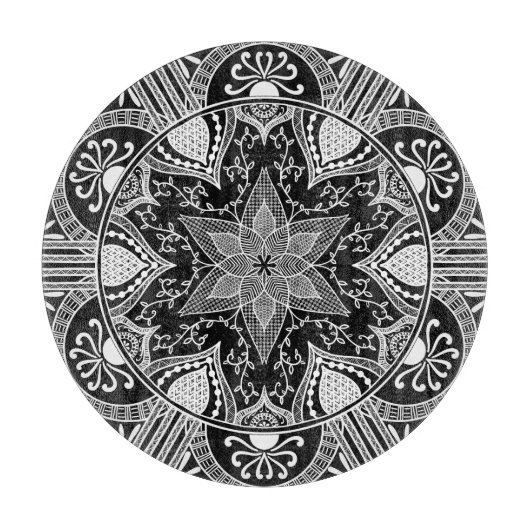 Raven Mandala Snijplank (Voorkant)