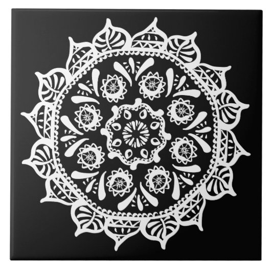 Raven Mandala Tegeltje (Voorkant)