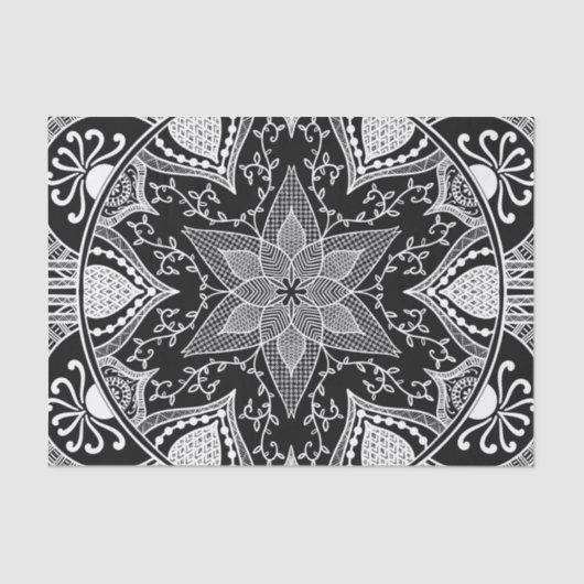 Raven Mandala Tissuepapier (Voorkant)