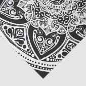 Raven Mandala Tissuepapier (Detail)