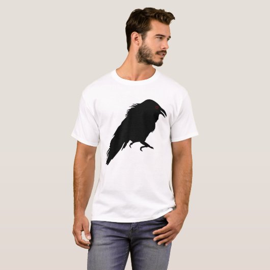 Raven Mannen T Shirt (Voorkant volledig)