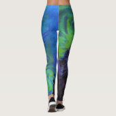 Raven met een Leggings van hoogte (Achterkant)