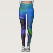 Raven met een Leggings van hoogte (Voorkant)