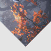 Raven met kleurrijke herfstbladeren Decoupage Tissuepapier (Detail)