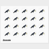Raven met Mistletoe Stickers (Vel)