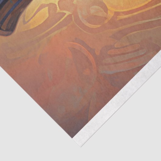 Raven met Top Hat 3 Decoupage papier (Detail)