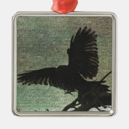 Raven Metalen Ornament