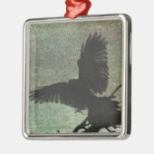 Raven Metalen Ornament (Links)