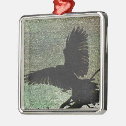 Raven Metalen Ornament (Links)