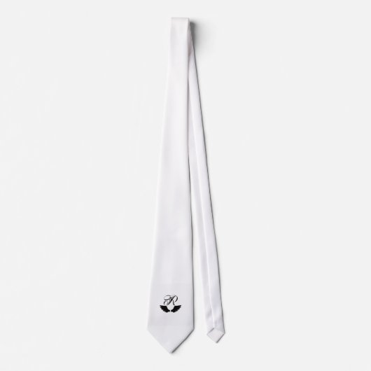 Raven Monogram - Creëer Uw eigen necktie Stropdas (Voorkant)