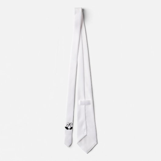 Raven Monogram - Creëer Uw eigen necktie Stropdas (Achterkant)