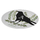 Raven Monogram Spirit Animal Eucalyptus Snijplank (Hoek)