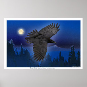 "RAVEN MOON" Art Prints