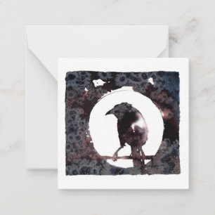 Raven Moon Briefkaart Stijl Notecard