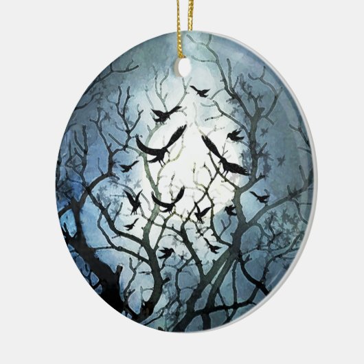 Raven Moon Ornament (Links)