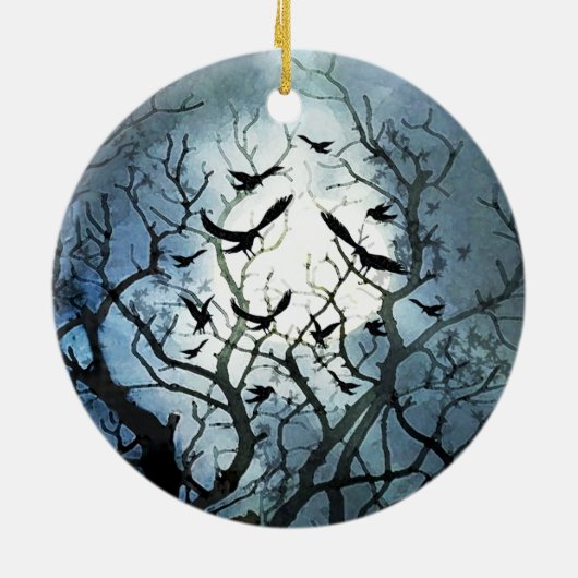 Raven Moon Ornament (Achterkant)