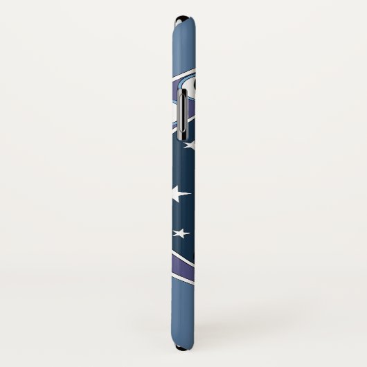 Raven Moon Phases sterren blauw Case-Mate iPhone Case (Achterkant / rechts)