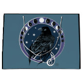 Raven Moon Phases sterren blauw Groot Cadeauzakje (Voorkant)