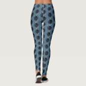 Raven Moon Phases sterren blauw Leggings (Achterkant)