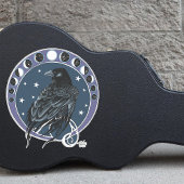 Raven Moon Phases sterren blauw Sticker