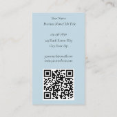 Raven Moon Phases sterren blauw Visitekaartje (Achterkant)