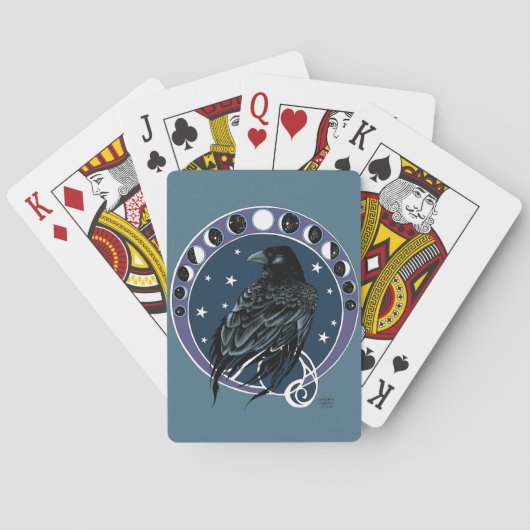 Raven Moon Pokerkaarten (Achterkant)