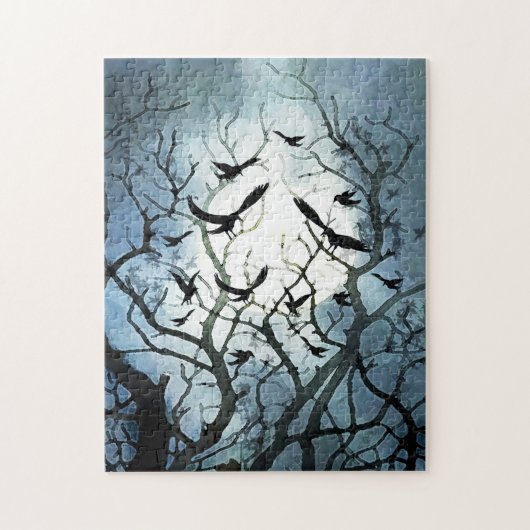 Raven Moon Puzzle Legpuzzel (Verticaal)