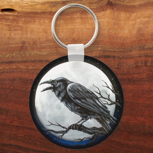 Raven Moon Sleutelhanger (Voorkant)