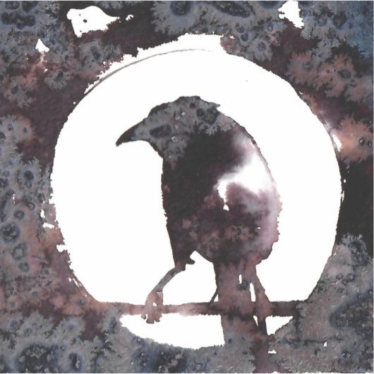 Raven Moon Sticker (Voorkant)