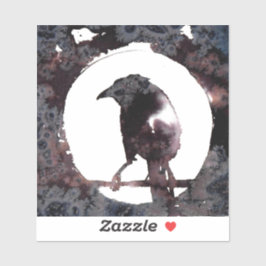 Raven Moon Sticker