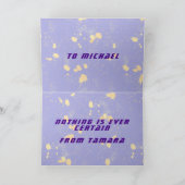 Raven, Moon, Sun, Stars Happy Halloween Kaart (Binnen)