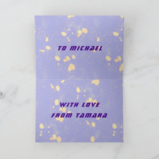 Raven, Moon, Sun, Stars, Jubileum Kaart (Binnen)