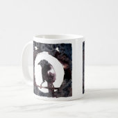 Raven Moon (voor & achter) Koffiemok (Voorkant links)