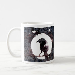 Raven Moon (voor & achter) Koffiemok
