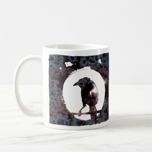 Raven Moon (voor & achter) Koffiemok (Links)