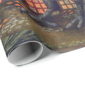 Raven Moonlight Witches Halloween Night Cadeaupapier (Rol Hoek)