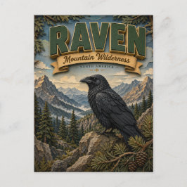 Raven Mountain Wilderness POPCUT Briefkaart
