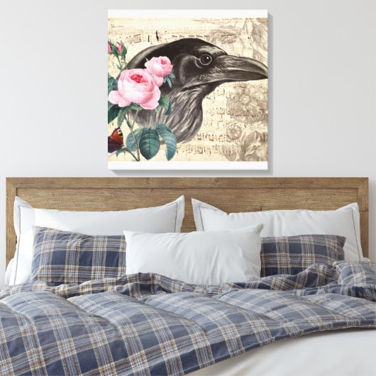 Raven Music Canvas Afdruk (Insitu (Slaapkamer))