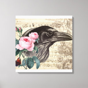Raven Music Canvas Afdruk