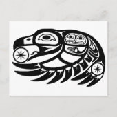 Raven Native American Design Briefkaart (Voorkant)