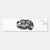 Raven Native American Design Bumpersticker (Voorkant)