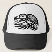 Raven Native American Design Trucker Pet (Voorkant)