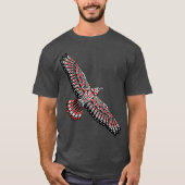 Raven Native American Indian Totem Northwest T-shirt (Voorkant)