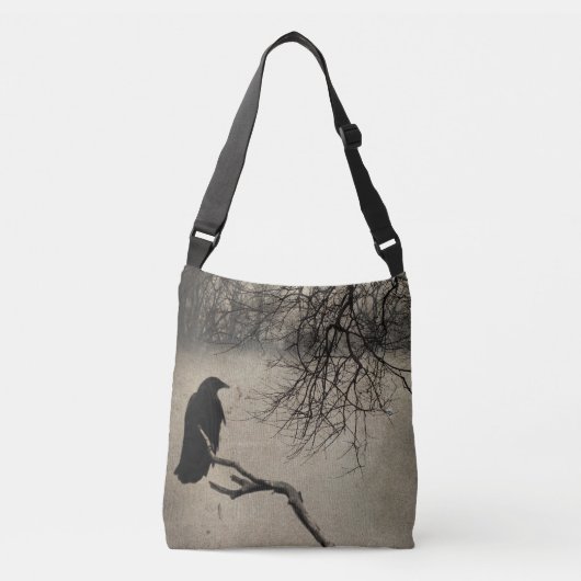 Raven Natuur Crossbody Tas (Voorkant)