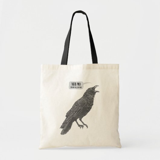 Raven: "Neb Mo." Tote Bag (Voorkant)