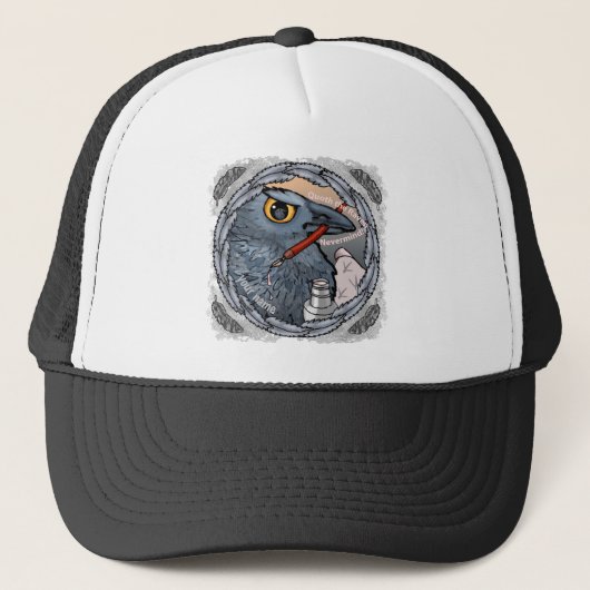 Raven Nevermind douanenaam Trucker Pet (Voorkant)